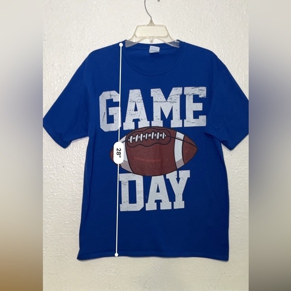 Port and Company game day, blue T-shirt, size large - Picture 7 of 7